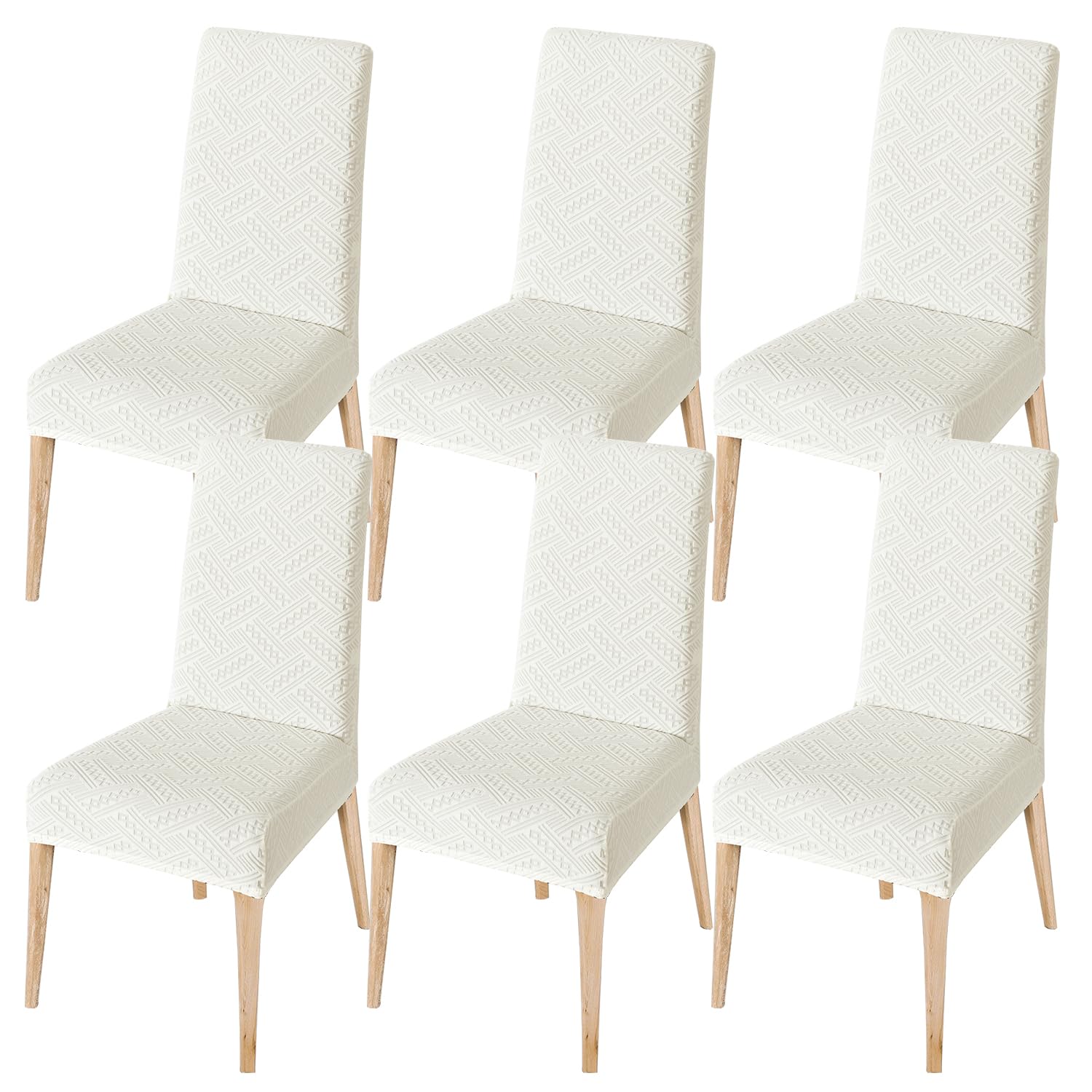 Housse de chaise lavable beige pour retrouver le plaisir d'une salle à manger accueillante