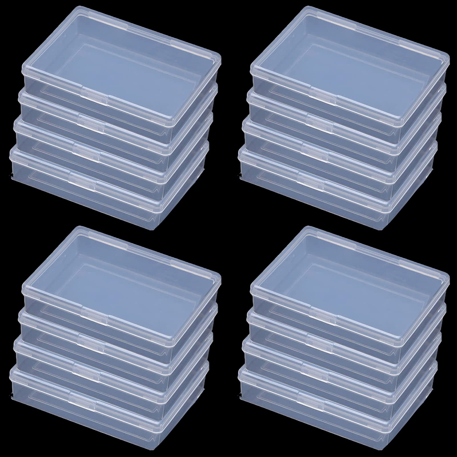Amazon.com: Plastic Playing Cards Boxes Clear Poker Gaming Cards Deck Case  3.7 x 2.7 x 0.9 Inch Snaps Closed Playing Card Organizer for Storage Poker,  Pokemon, MTG, Yugioh and Baseball Trading Cards (