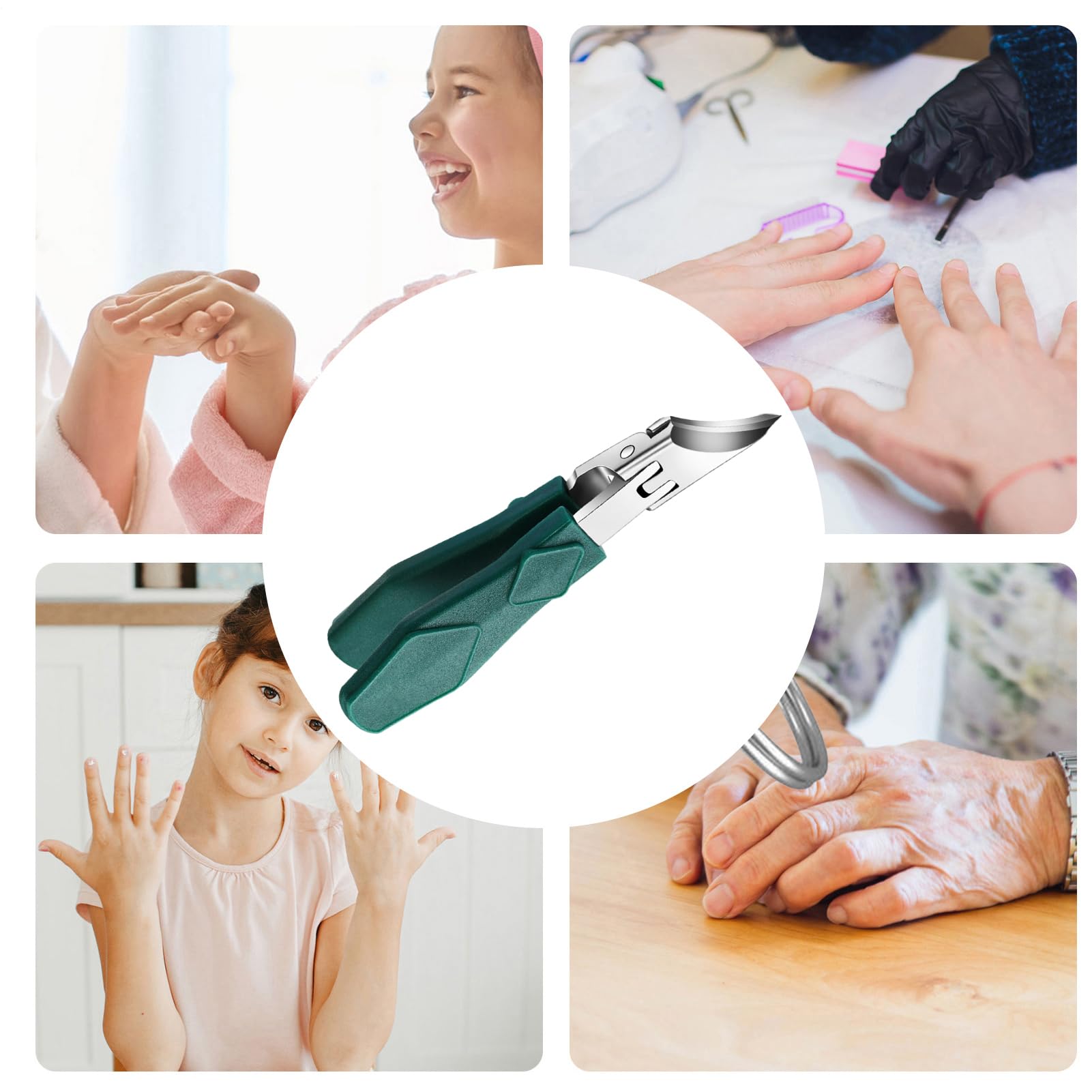 Coupe-Ongles Incarnés | Design Ergonomique Biseauté Anti-Éclaboussures pour Coupe Précise | Pince à Ongles pour Femmes, Personnes Âgées & Salon