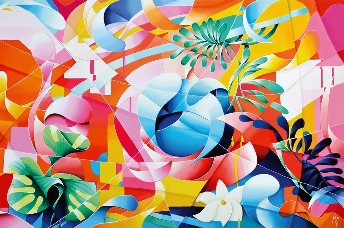 Nathan - Puzzle 3000 pièces - Abstraction Végétale/Amaury Dubois - Adultes et Enfants dès 14 Ans - Puzzle de qualité supérieure - Encastrement Parfait - Collection Artiste - 12001550