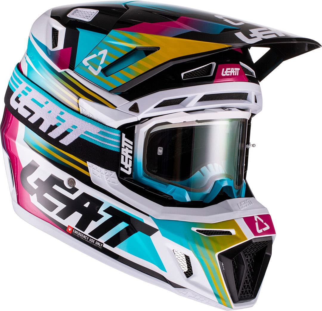 Leatt 1022010115 Casco Kit Moto 8.5 V22, Aqua, Xxl 63-64 Cm
