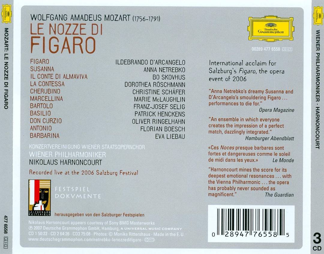 Le Nozze di Figaro (Gesamtaufnahme)