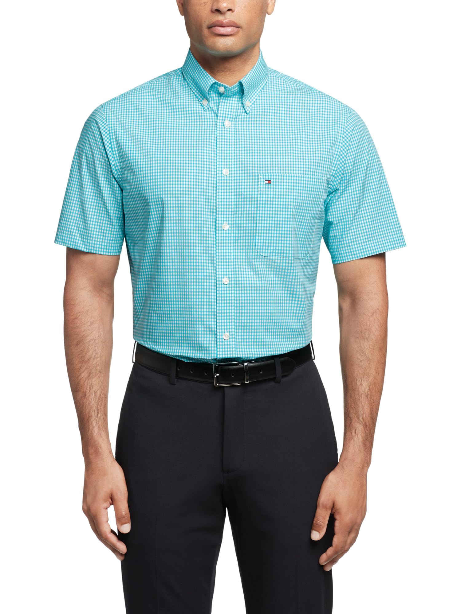 Adaptive Men's Short Sleeve Button-Down Shirt