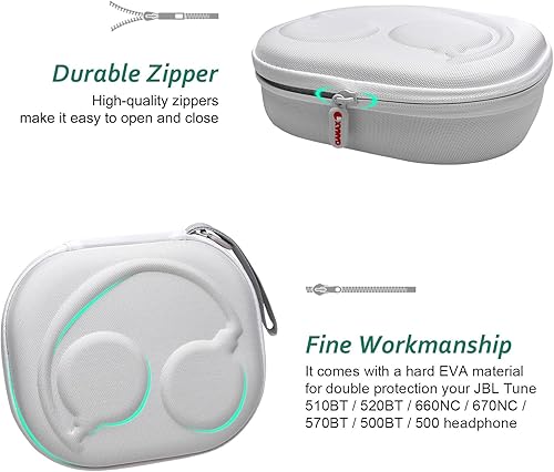 Miniatura 13 de XANAD Funda rígida para auriculares inalámbricos Bose QuietComfort, QC Ultra, QC 45, QC 35, QC45 SE, QC SE con cancelación de ruido, Soundcore H30i