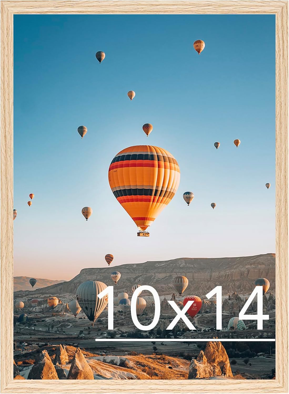 (Similar)10x14 inch Picture Frame for 30 x 40cm Diamond Art Painting, Horizontal and Vertical Formats for Wall Hanging, 10 x 14 Wall Gallery Poster Photo Frame with Shatter Resistant Plexiglass, Natural Natural 10x14 inch