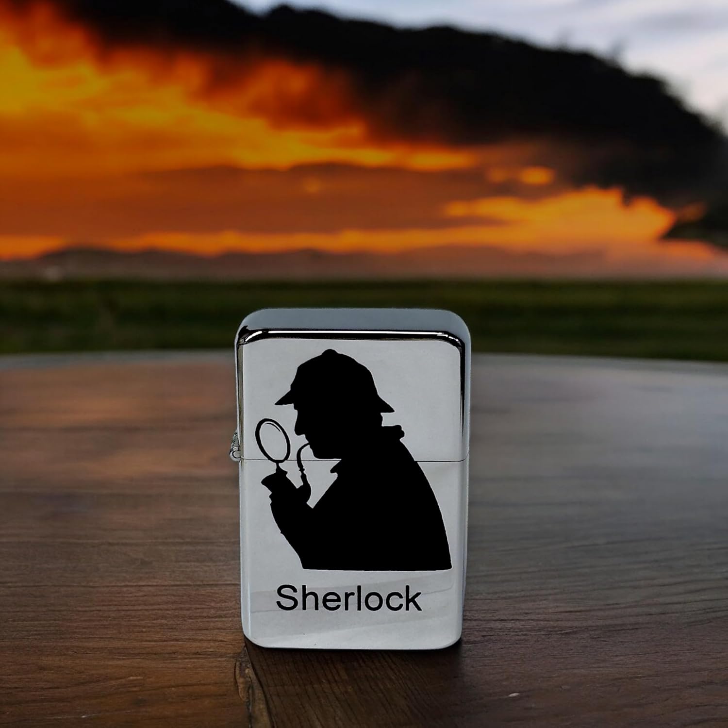 Lighter - Sherlock High Polish Chrome