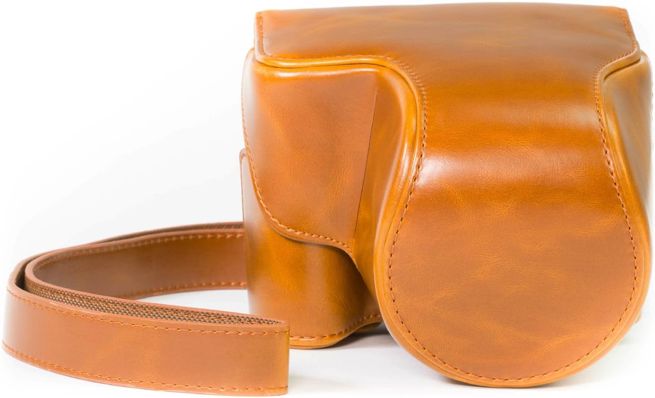 MegaGear "Ever Ready" Protective Leather Camera Case, Bag for Canon Powershot SX520