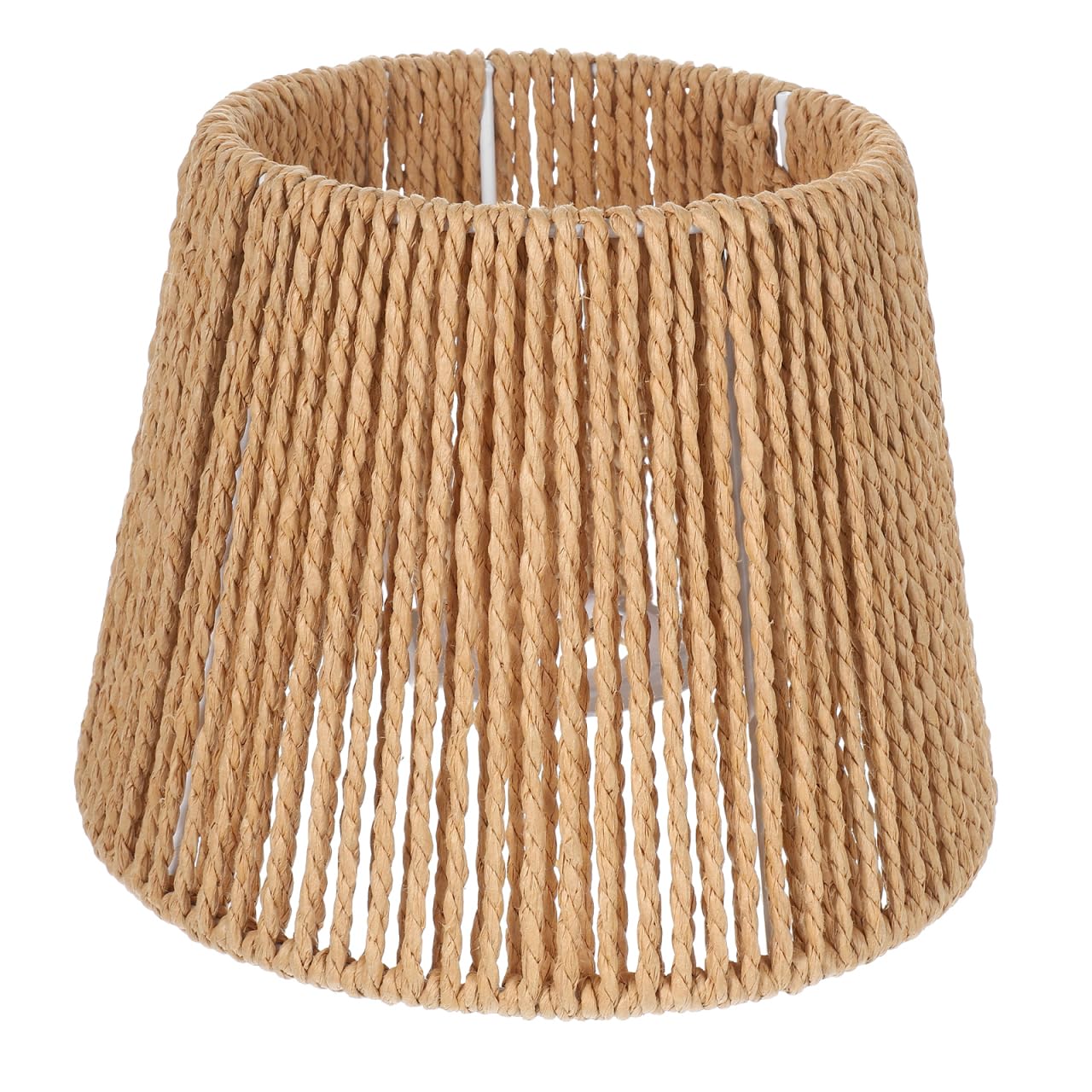 MAGICLULU Woven Rope Lampshade Hanging Ceiling Light Shade 6.89X5.31X4.92In Handcrafted Retro Pendant Lamp Cover for Office Cafe Home Indoor Lighting