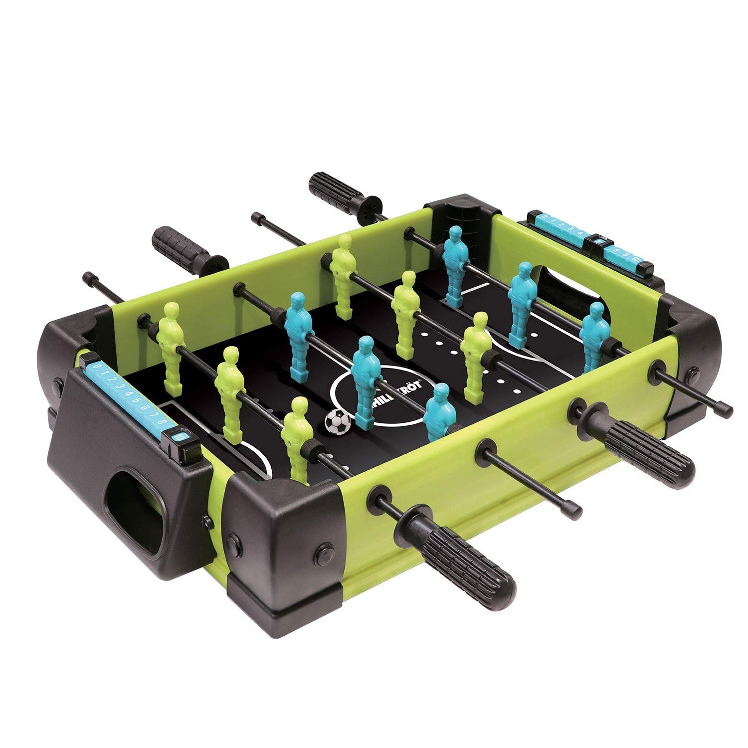 SchildkrötFunsports Schildkröt Mini Table, Compact, Includes Goal Display, with Anti-Slip Feet, Perfect for Every Barbecue and Football Children's Birthday Party, 970310, Standard Size