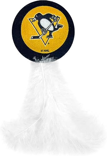 Miniatura 3 de El mejor juguete de peluche para gatos de la NHL PITTSBURGH PENGUINS juego completo de 3 piezas de juguetes para gatos rellenos de hierba gatera
