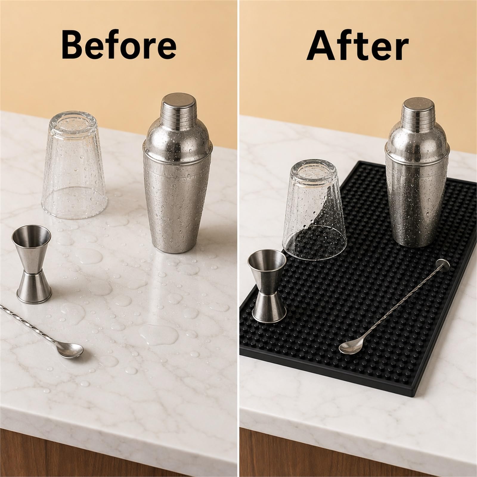 Tapete de Bar para Bar en casa,tapete de Bebida de Camarero,Estera de Barra para Barra de Servicio de Bar,tapete de Servicio de Bar,Lavable,para Cocina,cafetería,Restaurante,mostrador
