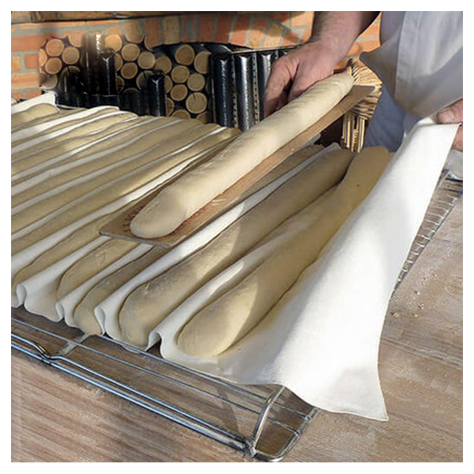 Bäckerleinen Teigtuch, brottuch Professionelles Gärtuch, Leinentuch zur Brot-Fementation, Teigbäckertuch, Baguettematte, Gebäck