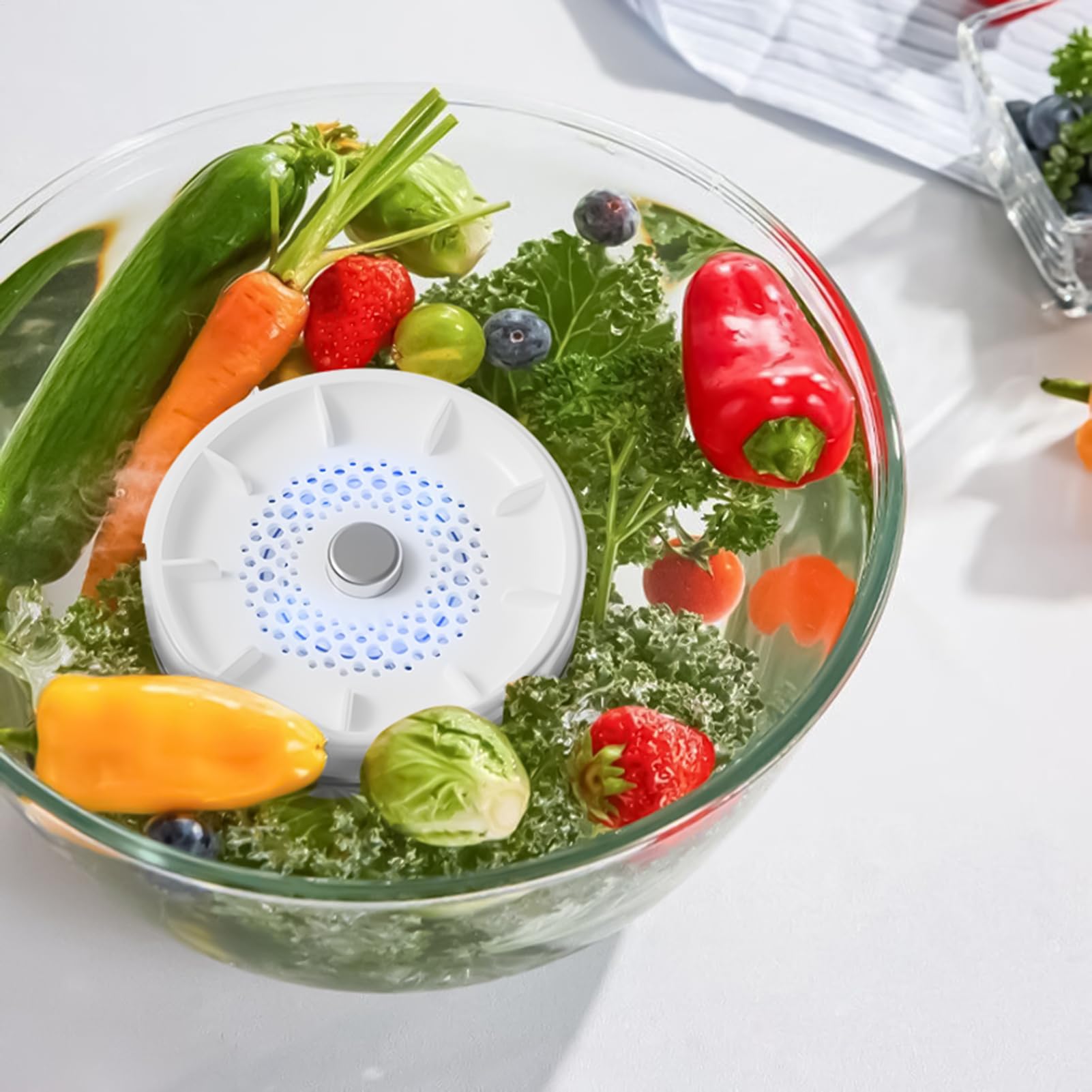 Frutta Rondella in Acqua Rotatable Spinner