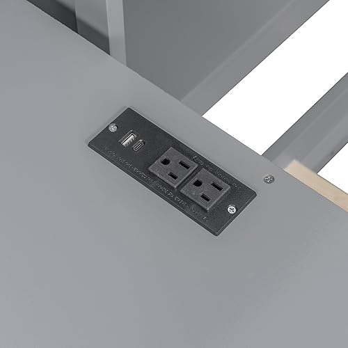 Miniatura 8 de Sofá cama de madera de tamaño matrimonial con armario y estantes todo en uno, marco multifuncional de sofá cama con escritorio convertible y 3