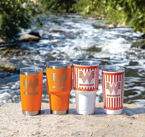 Miniatura 2 de Whataburger Vaso Yeti Rambler naranja personalizado de 30 oz