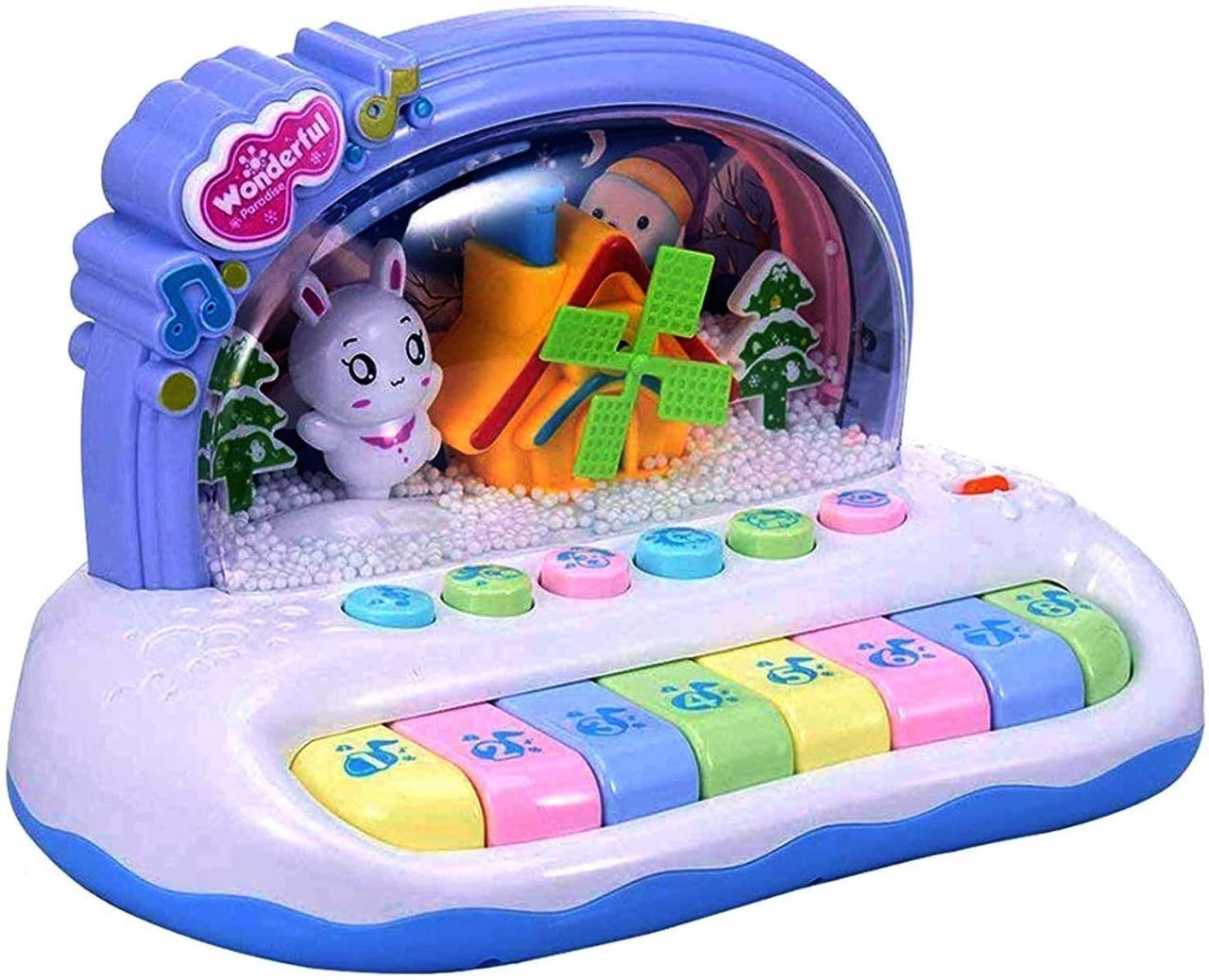 OANGO Piano Keyboard Musical Toys with Flashing Lights, Animal Sounds & Songs - Battery Operated Kids Toys (Cute Design) (B09MB2H5K8) Amazon Price History, Amazon Price Tracker