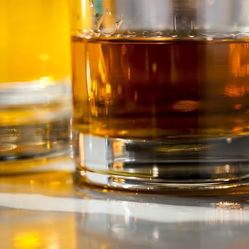 Miniatura 4 de LEMONSODA Lowball Marino Rocks Vaso, cristalería de barra clásica para mojito, whisky, cóctel, cócteles sin alcohol y vaso de agua potable, 10 onzas