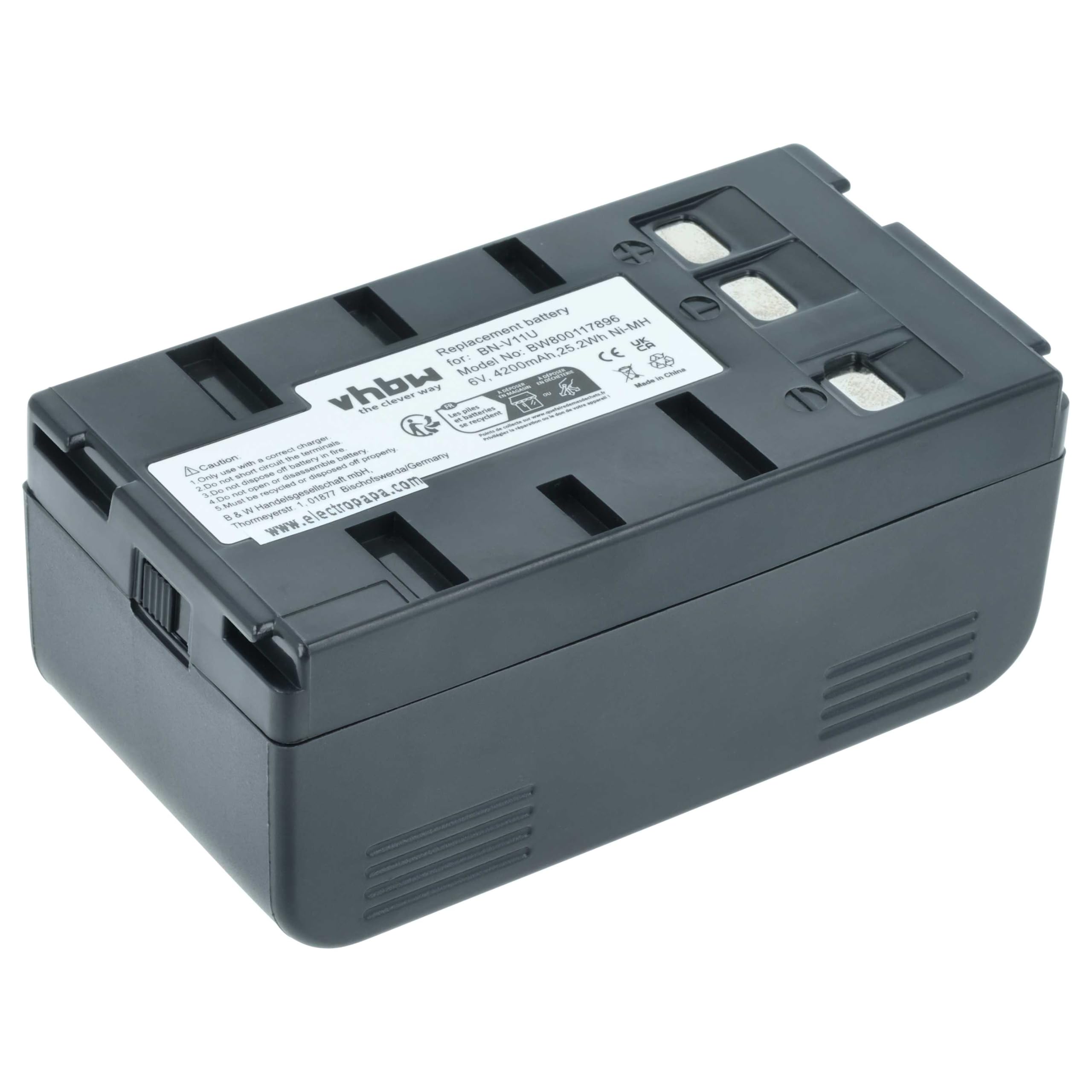 vhbw batteria compatibile con RCA PSC-20, PSC24C, PSC15, PSC-15, Pro-V800C, PSC-2, PSC20, PSC-15C, PSC2, PSC15C fotocamera (4200mAh, 6V, NiMH)