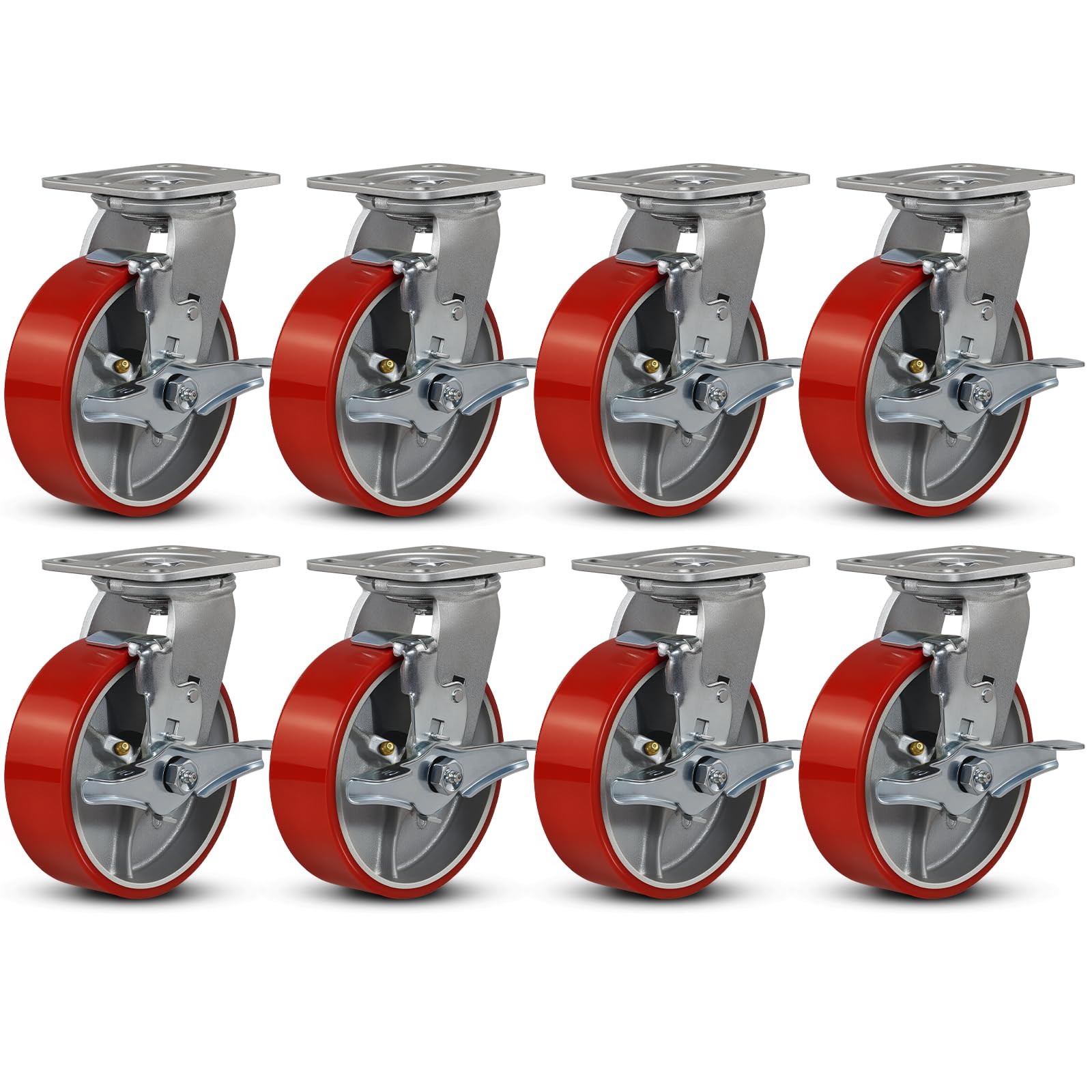 Heavy Duty Industrial Casters - 4000lb Capacity -12 Heavy Duty Industrial Casters - 4000lb Capacity -12