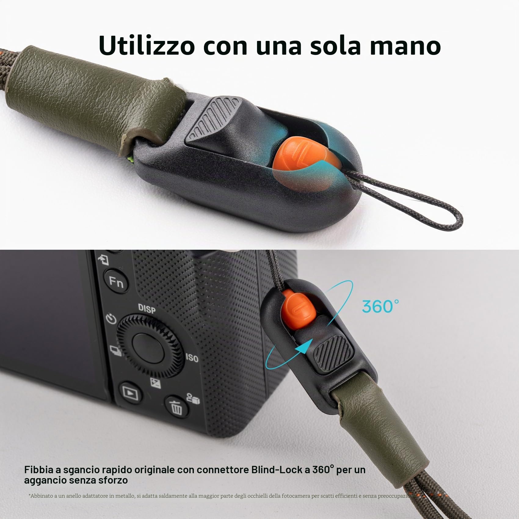 PGYTECH Cinturino per fotocamera Slim Vintage