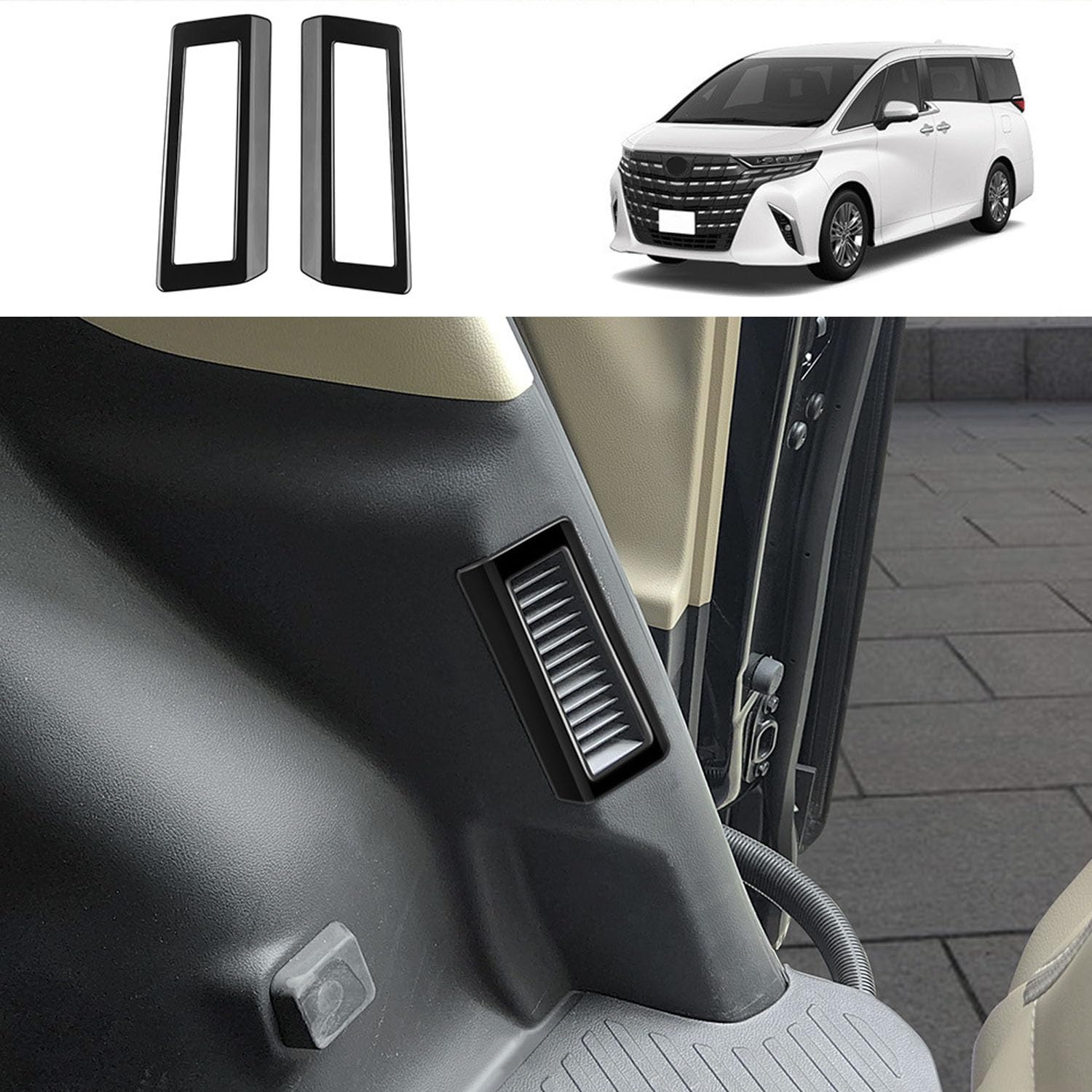 yukki　エアコンパネル　アルファード　ヴェルファイア 30系 アルファード ヴェルファイア フロントサイドエアコン