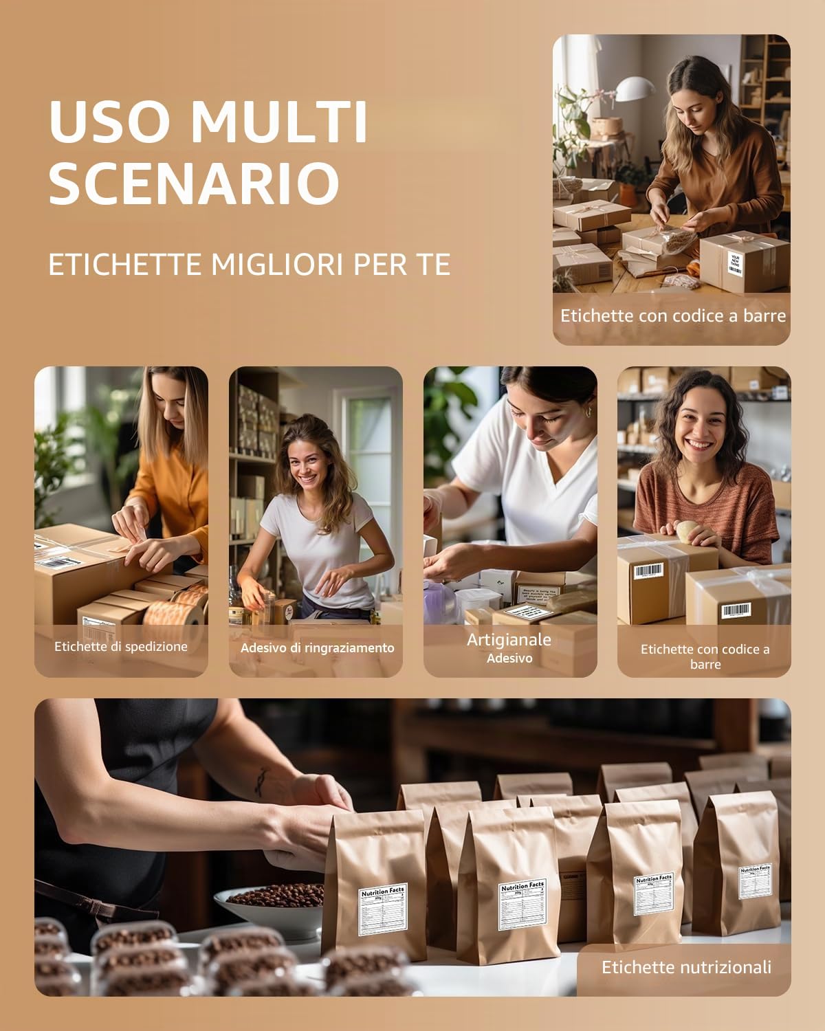 Phomemo DHL Stampante Etichette Bluetooth,4x6 Stampante Termica Etichette,Stampante Etichette Spedizione DHL, 246BT Etichettatrice Etichette Adesive,Compatibile Con Amazon,Etsy,Shopify,UPS,FedEx