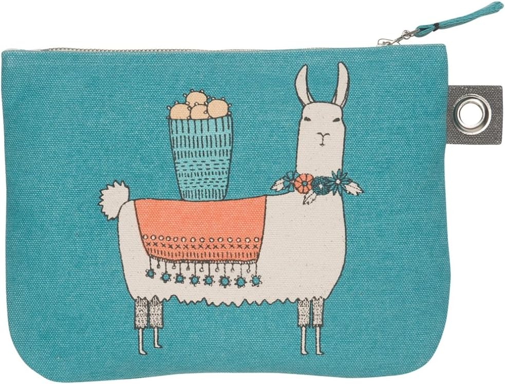 Danica Studio Zipper Pouch, Large, Llamarama