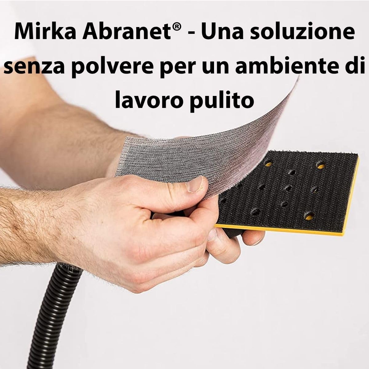 Mirka Abranet Strisce abrasive a rete 70x198 mm 30 pezzi grane miste | Strisce abrasive a rete in confezione da 30 pezzi con grane da 80 a 400 ideali per legno vernice plastica