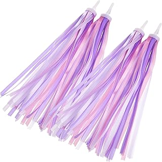 WOONEKY Flâmulas De Scooters Infantis Flâmulas De Bicicleta Infantil Flâmulas De Bicicleta Para Meninas Flâmulas De Guidão Borlas De Bicicleta Infantil Acessórios Para Meninas Bicicletas