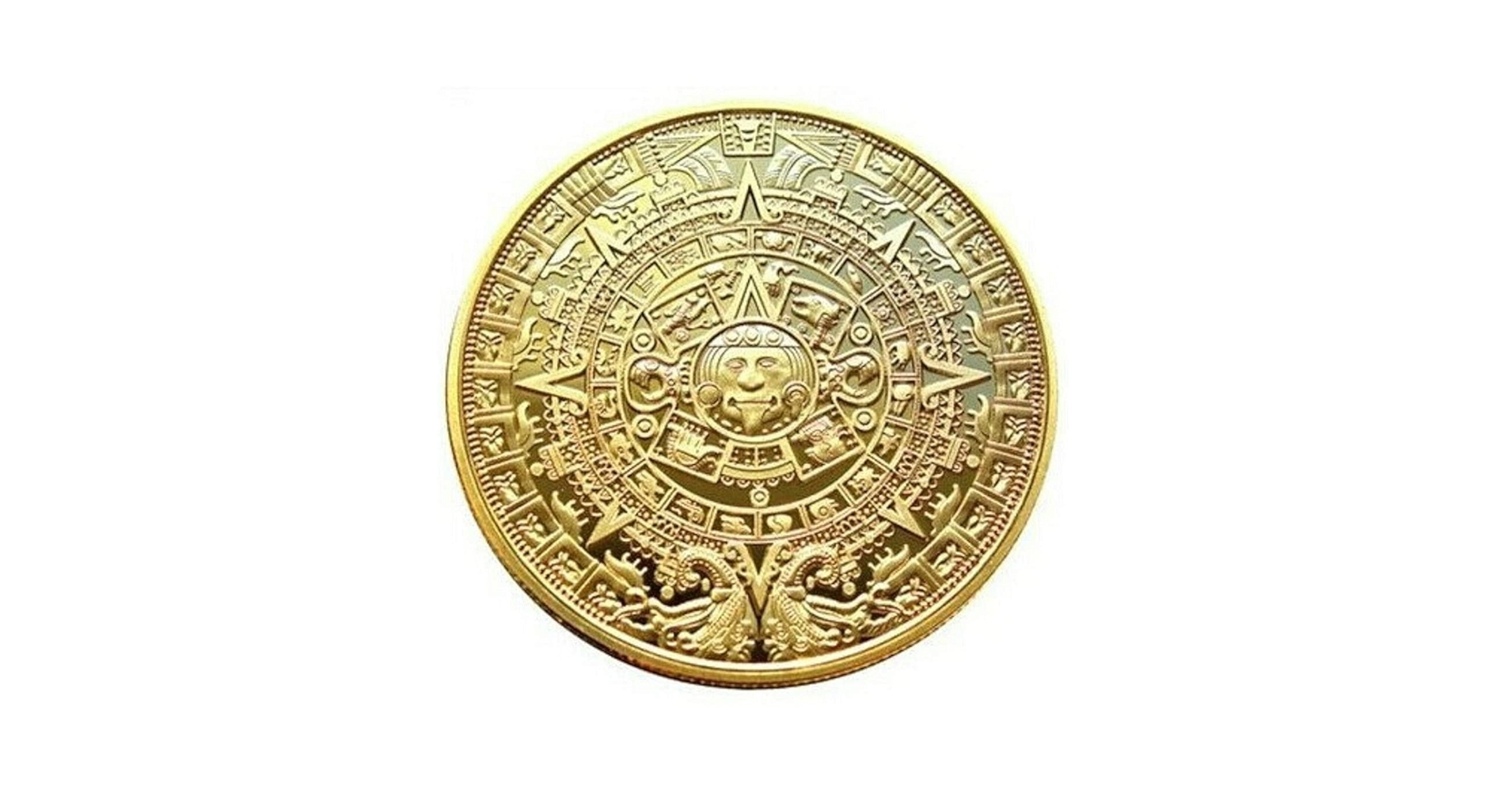 Amazon.co.jp: A-CRAFT 直径40mm ゴールド マヤ文明 アステカ