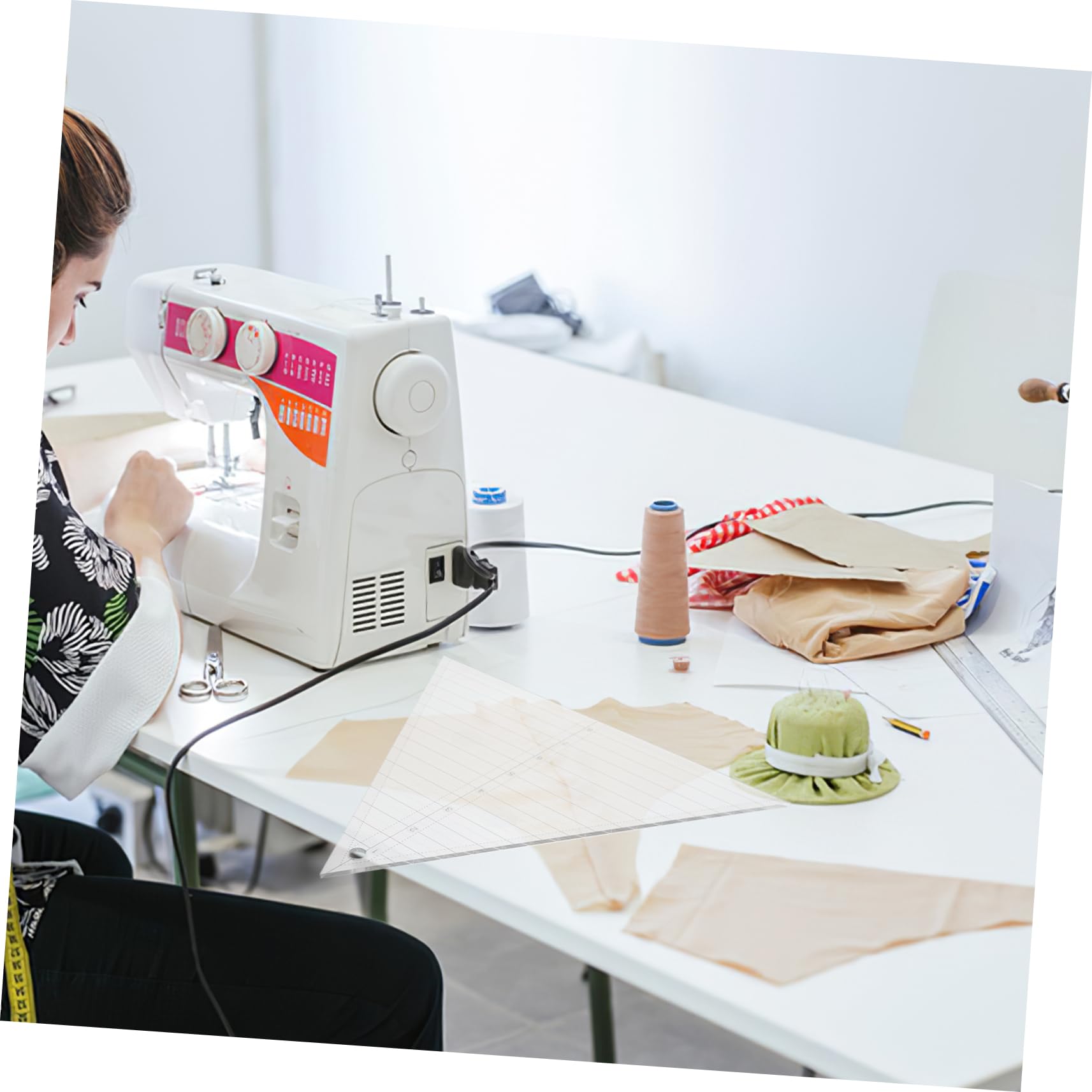 Housoutil 3 Stück Quilting Lineal Stabiles Patchwork Schneiderlineal Vielseitige Nähschablone für Präzises und Quilten für DIY Projekte