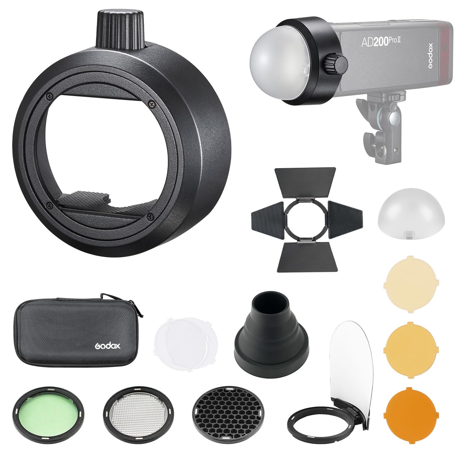 Amazon.com: Godox AK-R1 Accessories Kit & S-R2 Round Flash Head