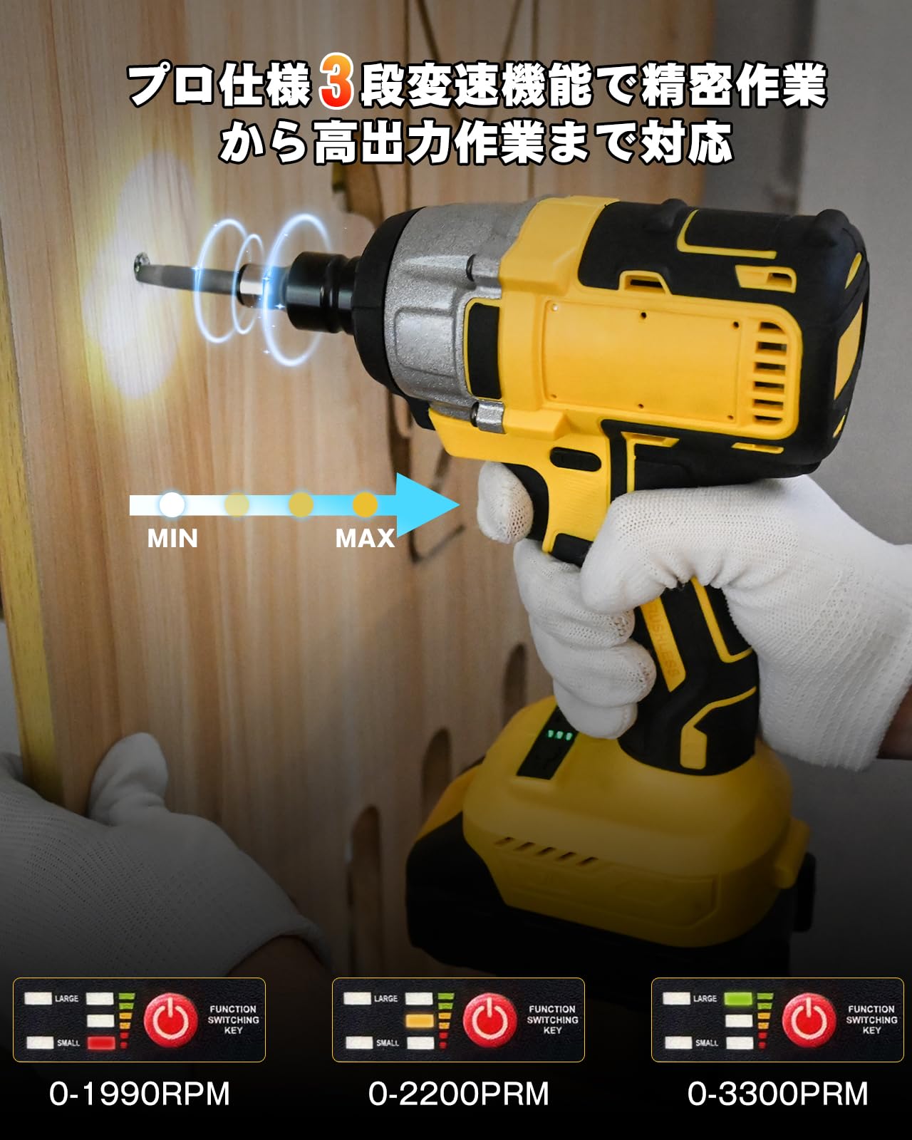 Amazon | 【2026年覇権・1台3役】Arzrhsh 電動インパクトレンチ 充電式 