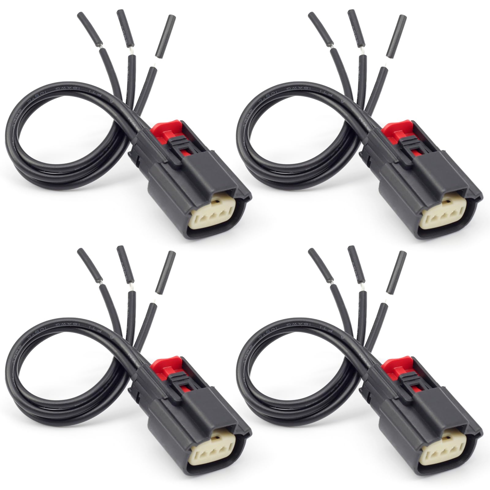 Ignition Coil Connector Harness Compatible with Ford V6 V8 Flex F150 2013-2019 Replace Part 9U2Z14S411EA S2280 WPT931 (4 Pack)-image-43