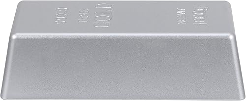 NUOBESTY - Tope de puerta de plata para ladrillo plateado con cuña pisapapapeles de plata y tesoro de plata Feng Shui riqueza suerte decoración para