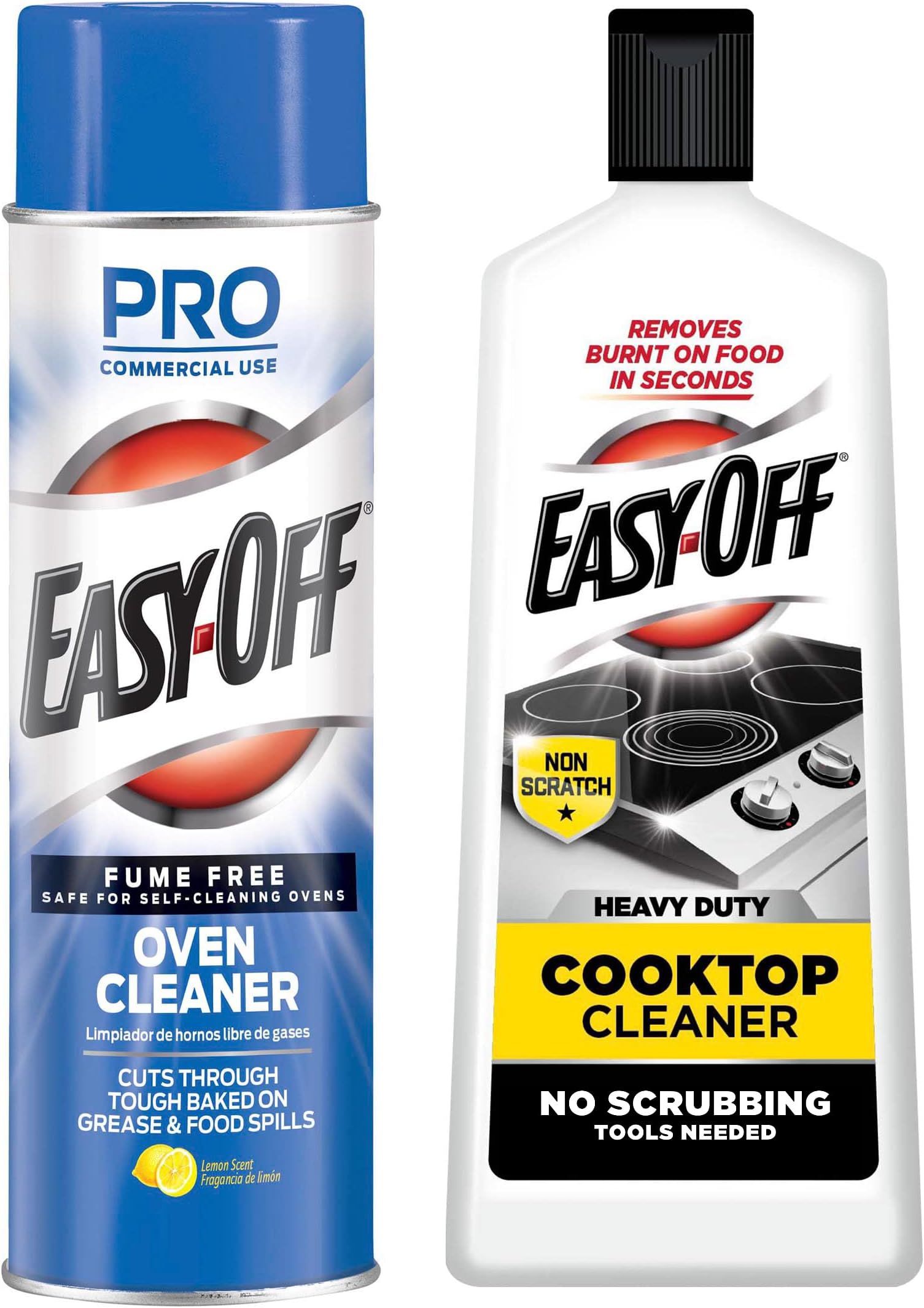 Easy Off Heavy Duty Oven Cleaner, Destroys Tough Burnt on Food and Grease, Fresh