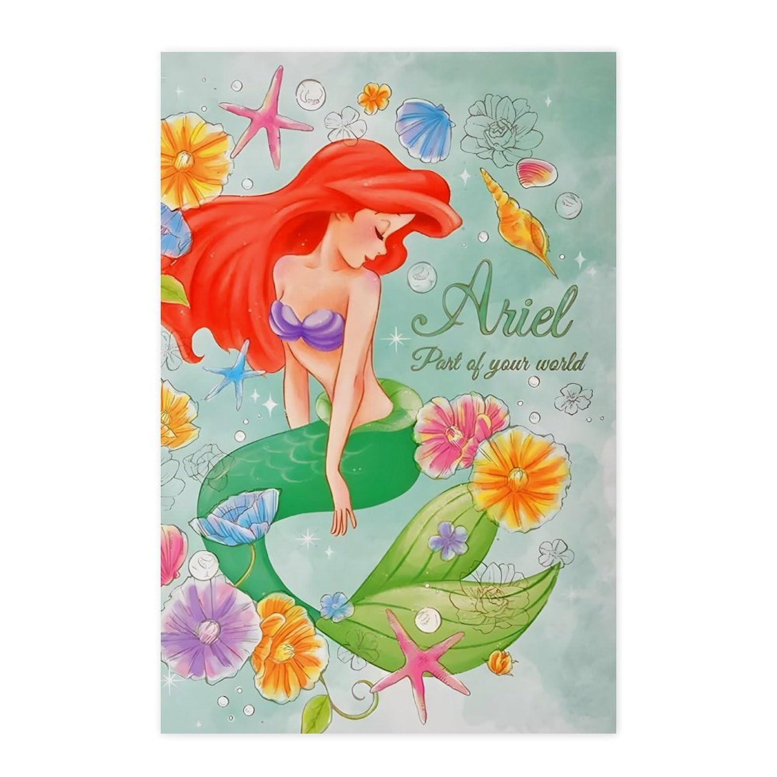 Amazon.co.jp: リトルマーメイド アリエル ポスター 絵画 インテリア