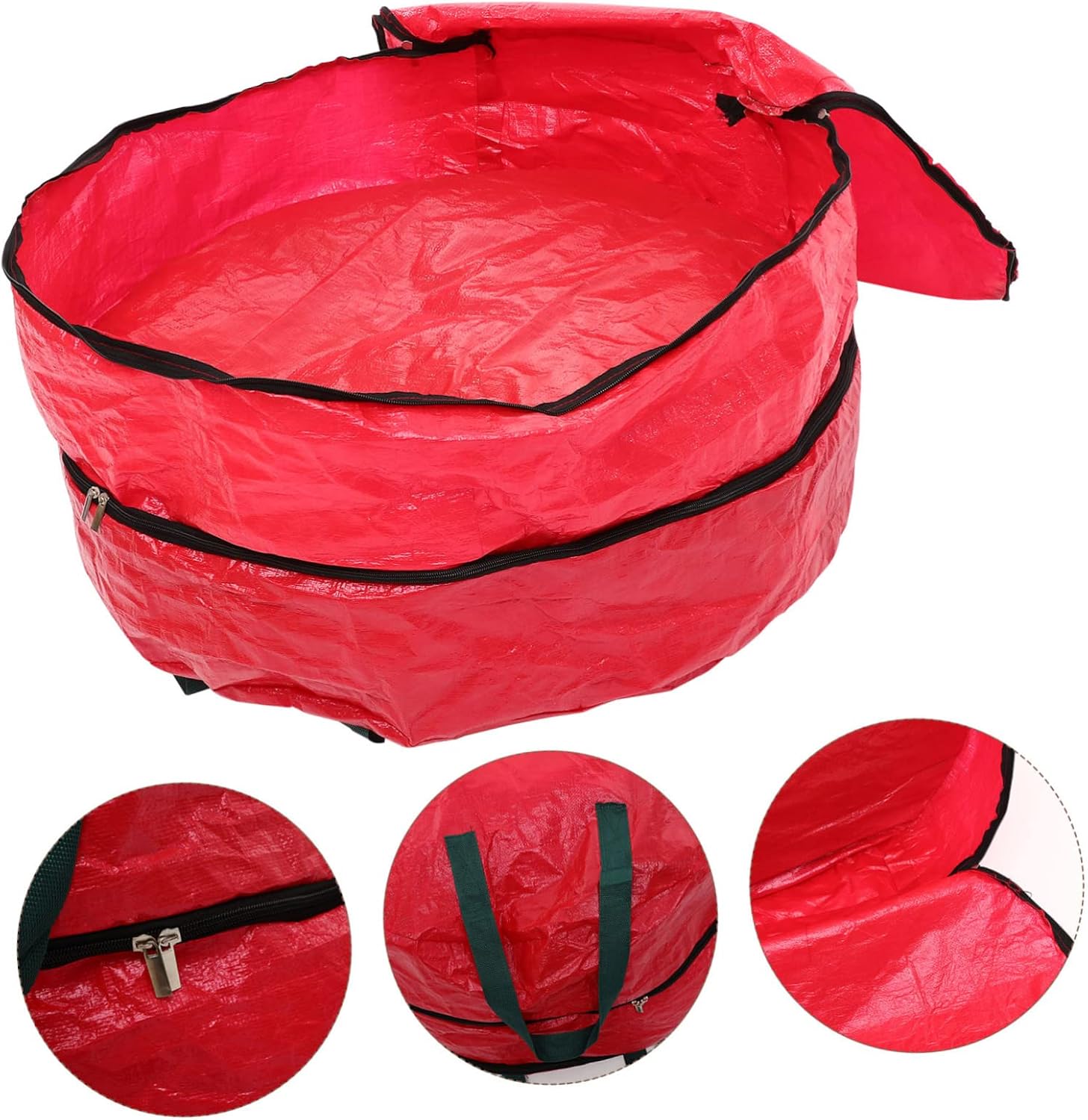 NOLITOY Christmas Wreath Storage Bag Double Packing Bag Design for Wreaths and Holiday Decor Capacity for for Weddings and Parties