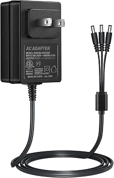 3-in-1 10V Charger for Dogtra Dogs Trainer Collar ARC 1900S 1902S 2300NCP 2500B 3500NCP 3502NCP, Dogtra Super-X Remote E Collar Power Adapter with 3 DC Cable, HK-AJ-100A150-US Replacement Power Supply