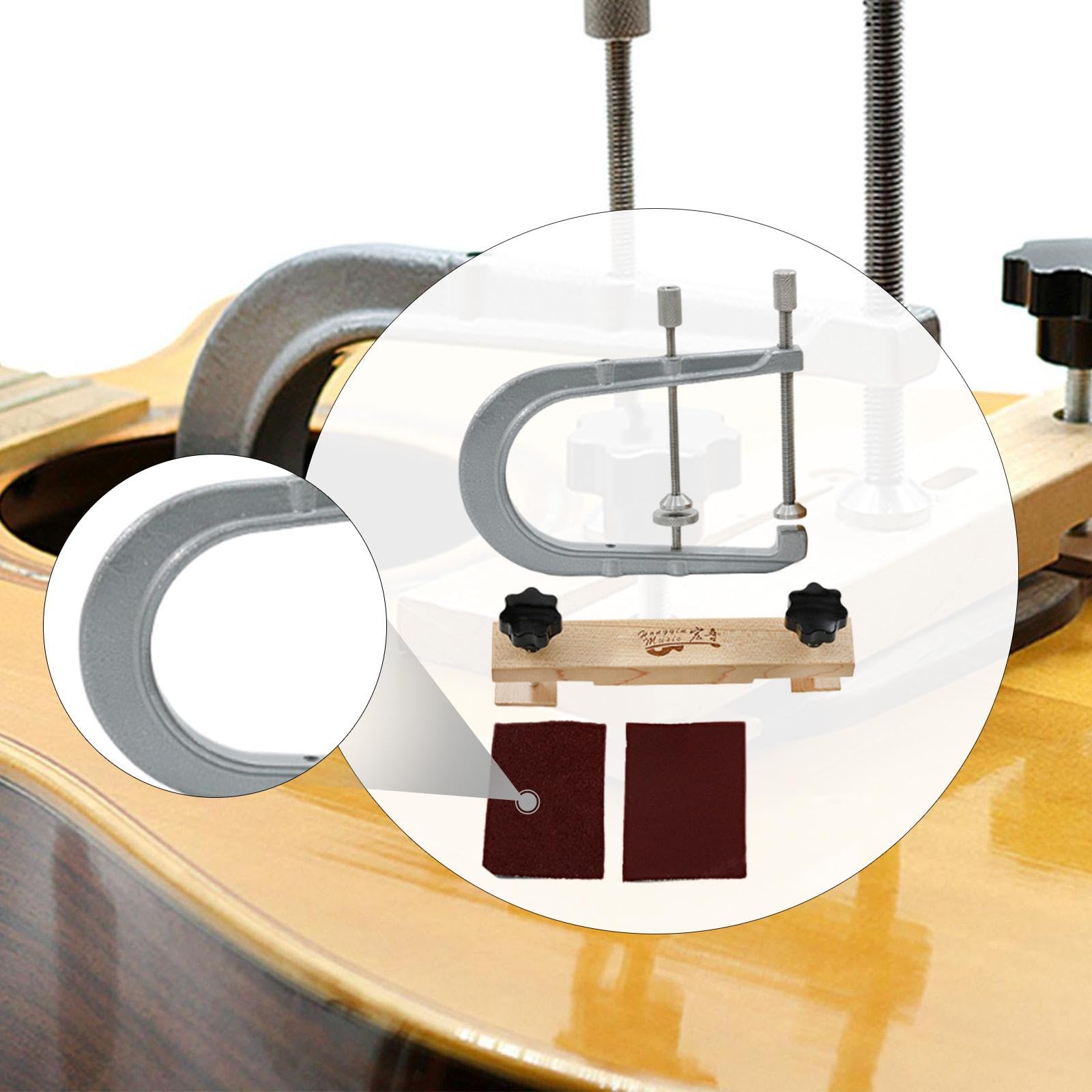 Abrazadera de Puente de Guitarra Abrazadera en Forma de U Herramienta de Luthier