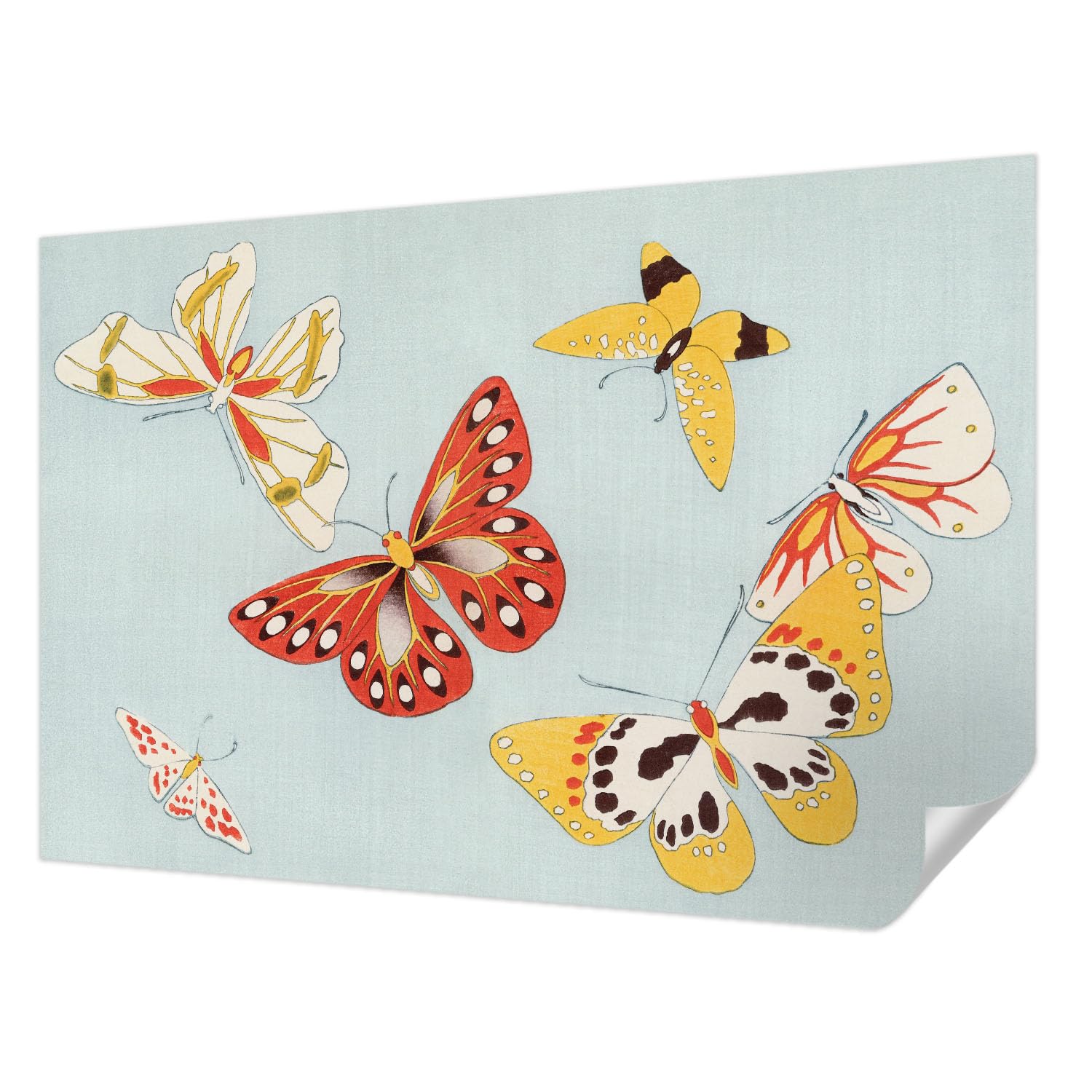 Papier peint papillons artistiques Tulup pour créer une ambiance moderne dans votre chambre