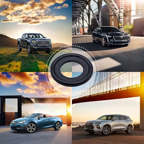 Miniatura 6 de MEAJOO Junta de tapón de drenaje de aceite M12, sellos de goma para arandela aplastante, 12616850, sello de tapón de drenaje de cárter de aceite de