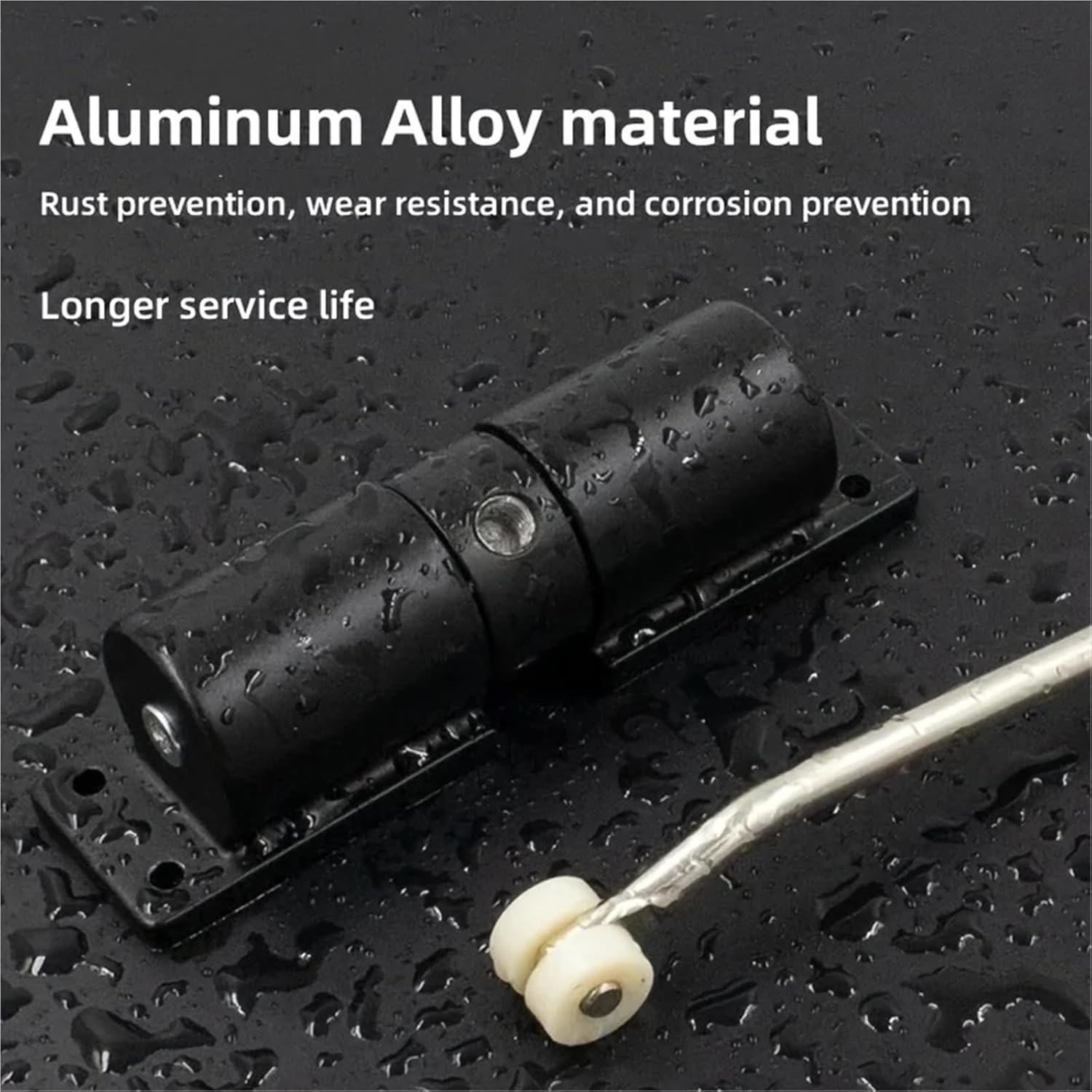 Heavy-Duty Adjustable Automatic Door Closer with Safety Spring Furniture Door Hardware Door Closer for Doors Constructio(White)