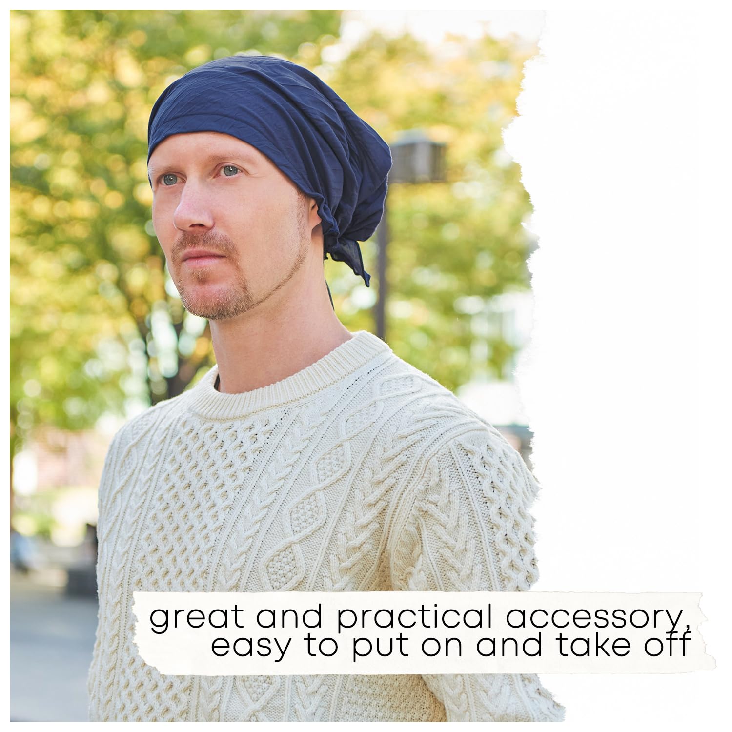 CHARM Uomo Cotone Bandana Cappellino - Donna Cappello Copricapo Turbante Estate Estivo Cuoco Bici