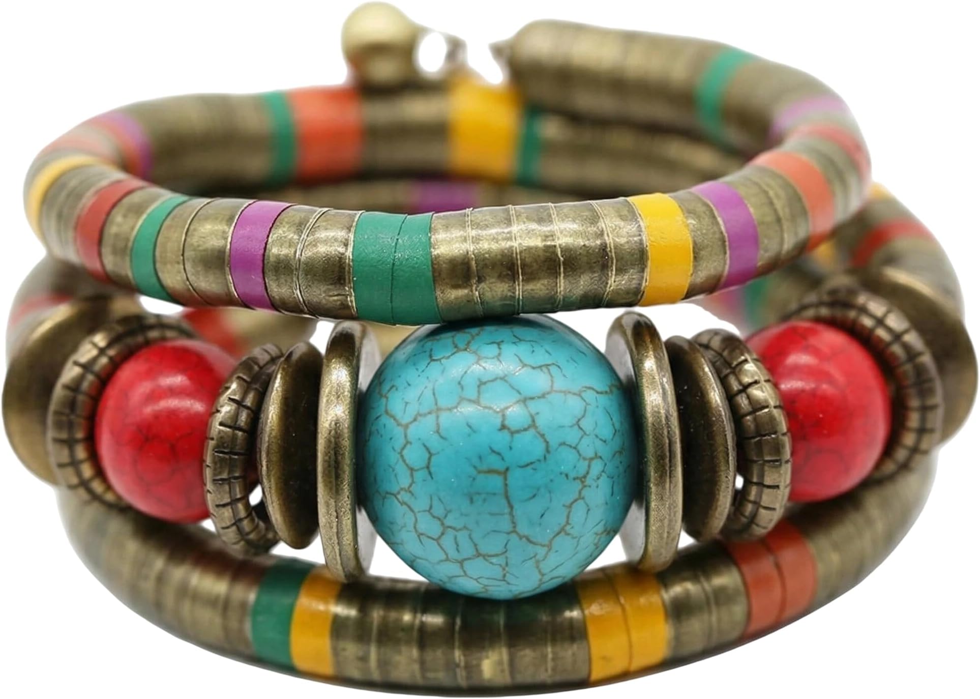 African Handmade Tribal Beaded Ethnic Rope Bracelet, Ideal for Everyday Wear & Special Occasions