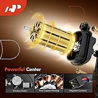 Vista 4 de A-Premium Elevalunas eléctrico con motor compatible con Pontiac Sunfire Chevrolet Cavalier 1996-2005 sedán delantero izquierdo del lado del conductor