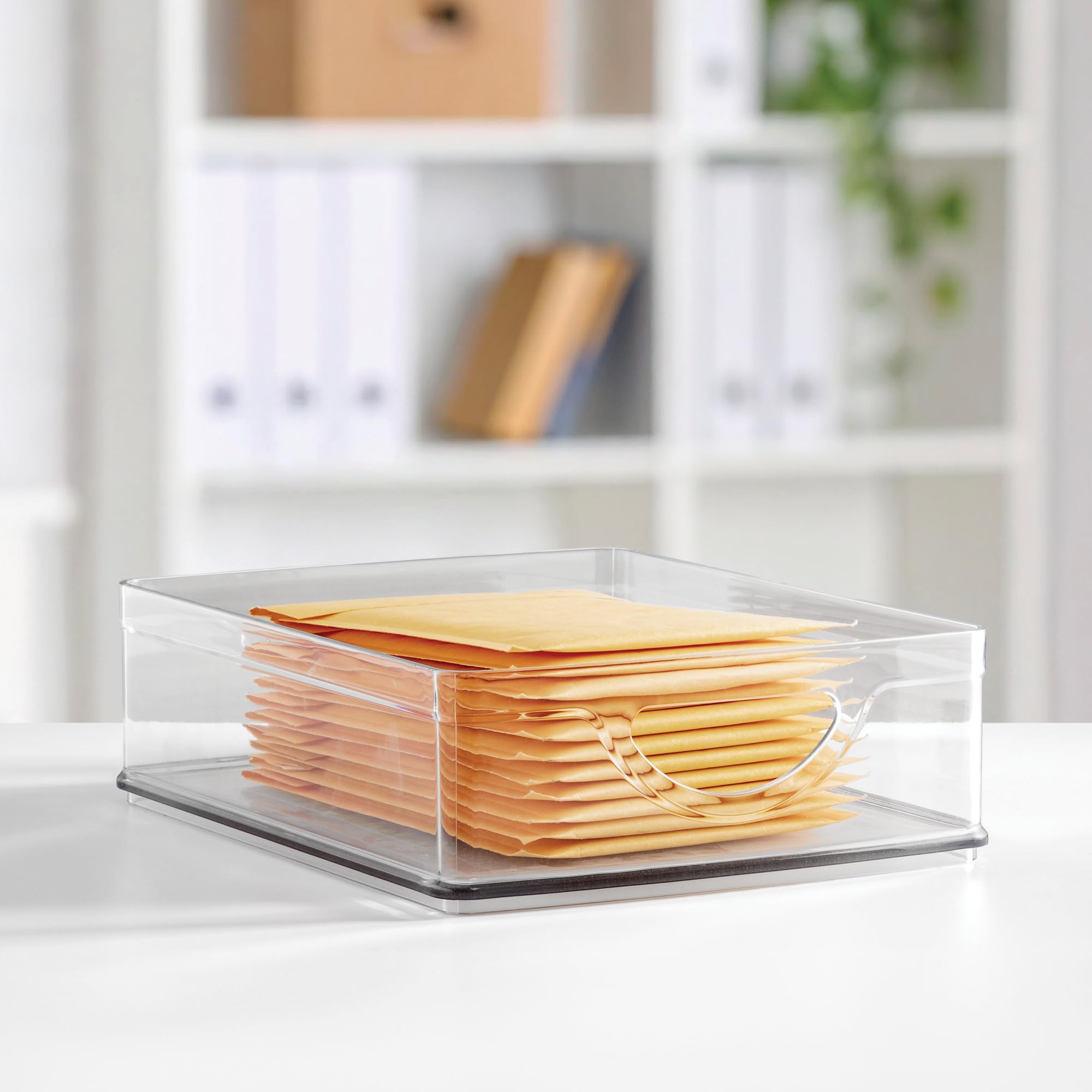 iDesign Stapelbarer Vorratsbehälter aus Kunststoff, transparent, 4 Stück