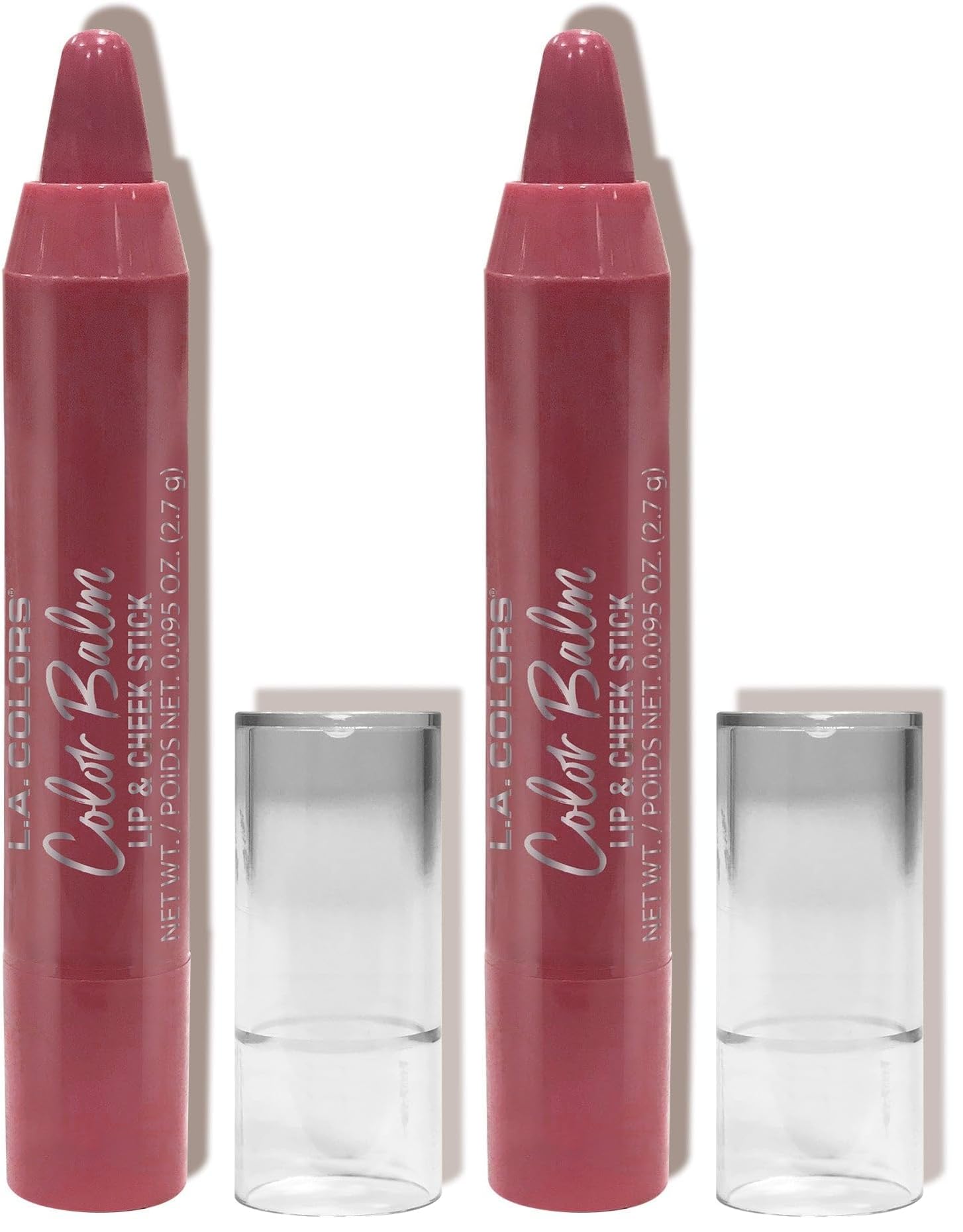 L.A. COLORS Color Balm - Lip & Cheek Stick, Blushing CCL701 (Pack of 2) Blushing 0.50 Ounce (Pack of 2)