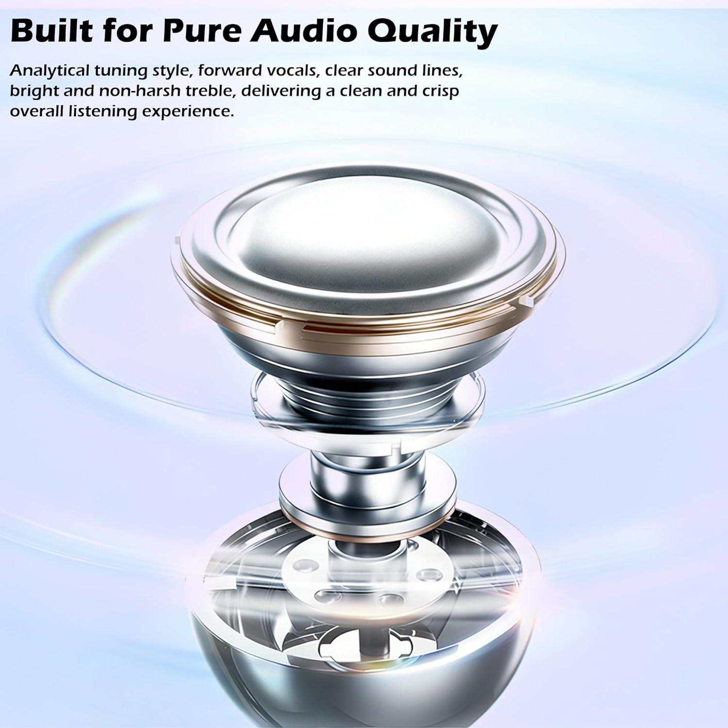 Clip on Earbuds with Detachable Butterfly & Star Jewelry Earrings Lightweight Bluetooth 6.0 Open Ear Wireless Headphones for Women Gifts Sport Workout