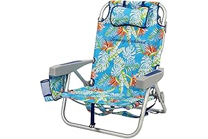 Mainstays Backpack Aluminum Beach Chair - Multi-Color
